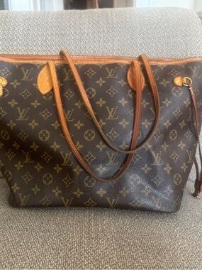 Louis Vuitton Monogram Canvas Brown and Tan Tote